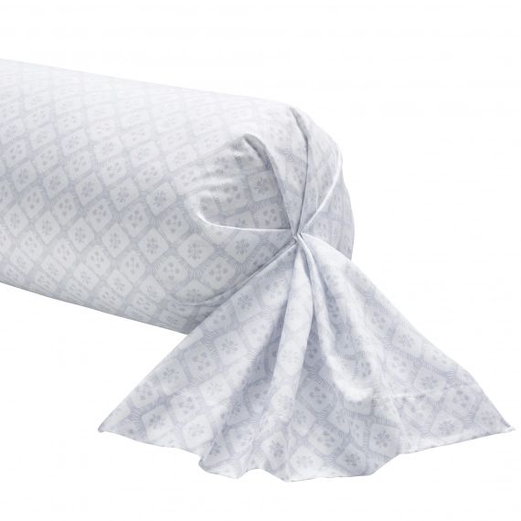 Taie de traversin en bambou gris 85 x 185