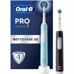 Brosse à dents électrique ORAL-B Pro 1 Duo Bleue/Noire
