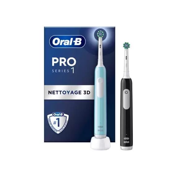 Brosse à dents électrique ORAL-B Pro 1 Duo Bleue/Noire