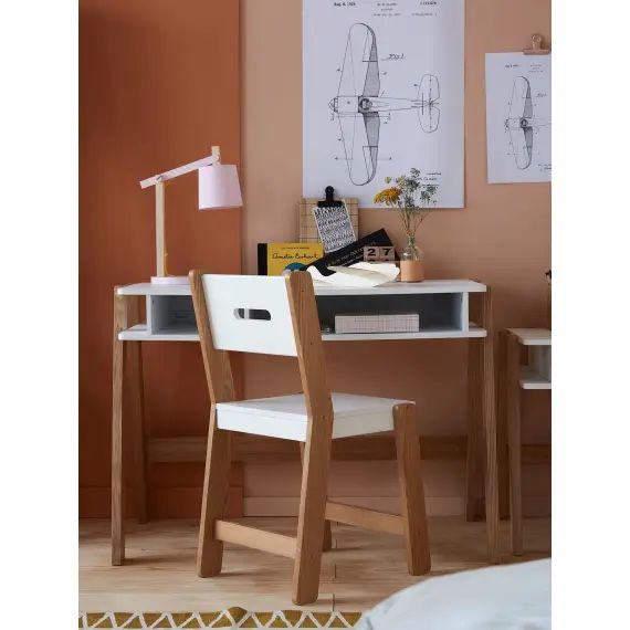 Bureau enfant LIGNE ARCHITEKT blanc/bois