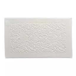 Tapis de bain blanc 60×100 en coton