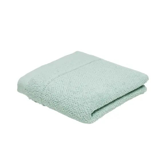 Serviette de bain uni en Coton Vert 50×90 cm