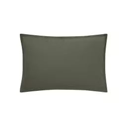 Taie d’oreiller en coton vert 50×70