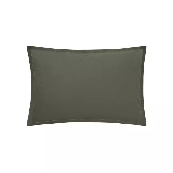 Taie d’oreiller en coton vert 50×70