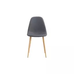 Chaise en tissu JENNA coloris gris