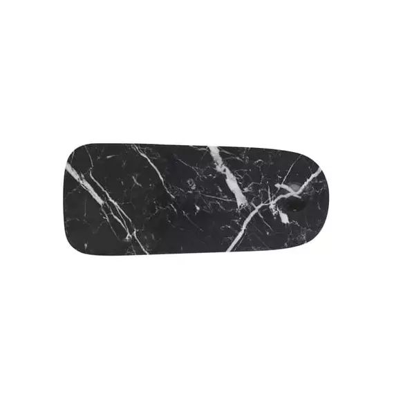 Planche à découper Pebble en Pierre, Marbre poli – Couleur Noir – 30 x 12.7 x 20.8 cm – Designer Simon Legald