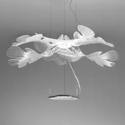 Lampe connectée Chlorophilia en Plastique, Aluminium – Couleur Transparent – 50 x 42.17 x 42.17 cm – Designer Ross Lovegrove