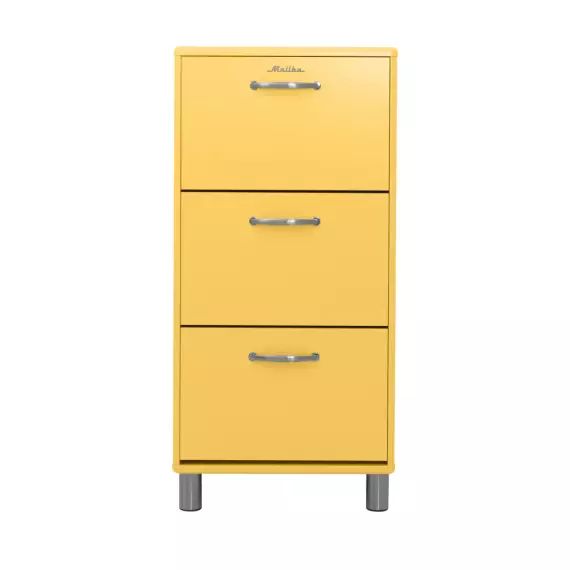 Malibu – Meuble à chaussures L58cm – Couleur – Jaune