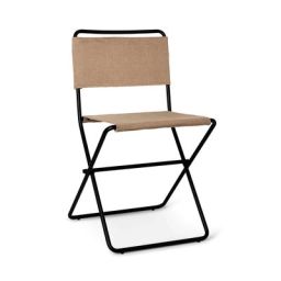Chaise pliante Désert en Tissu, Tissu recyclé – Couleur Beige – 46 x 66.94 x 79 cm – Designer Trine Andersen