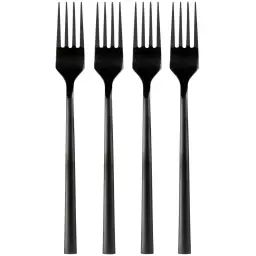 Coffret fourchettes noir mat x4