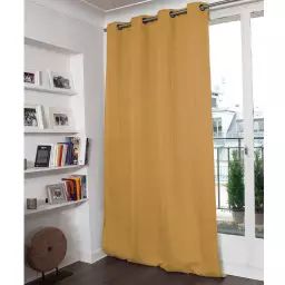 Rideau occultant moondream polyester jaune ocre 130×260 cm