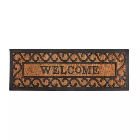 Grand paillasson en coco et caoutchouc 75×25