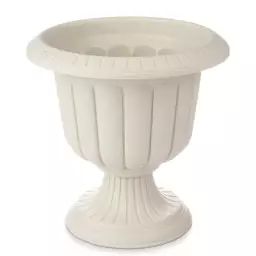 Cache-pot classique vasque en plastique beige