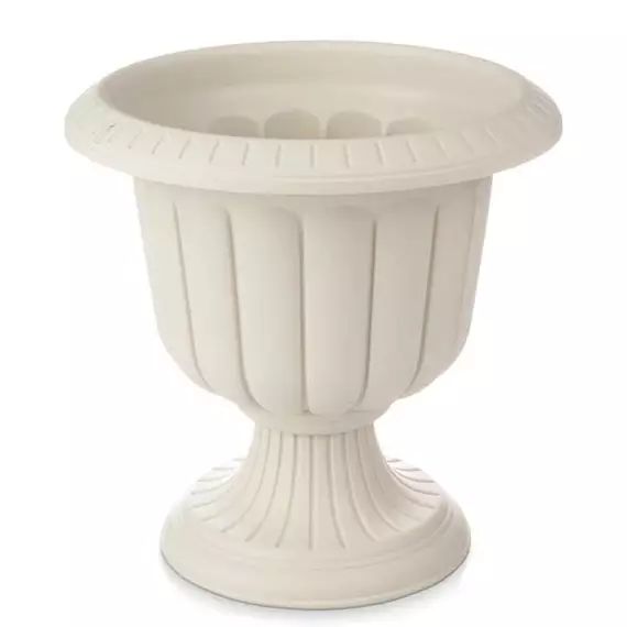 Cache-pot classique vasque en plastique beige