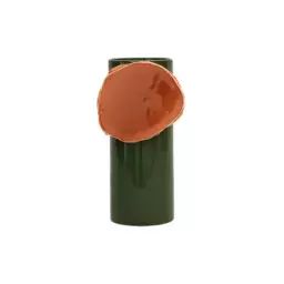 Vase Découpage en Céramique, Argile – Couleur Vert – 31.07 x 31.07 x 32 cm – Designer Ronan & Erwan Bouroullec