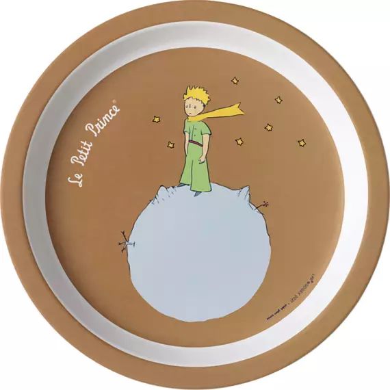 Petite assiette bébé marron Le Petit Prince