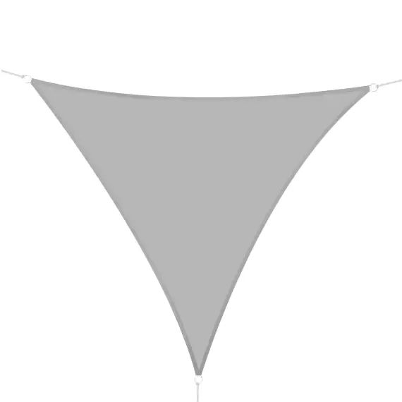 Voile d’ombrage triangulaire grande taille gris