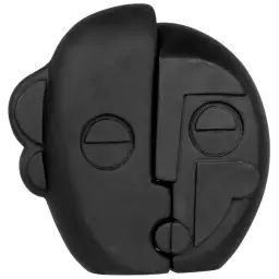 Statuette visage à assembler en ciment noir H19