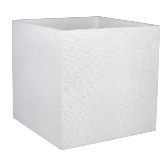 Bac carré Graphit plastique L49.5 H49.5 cm blanc