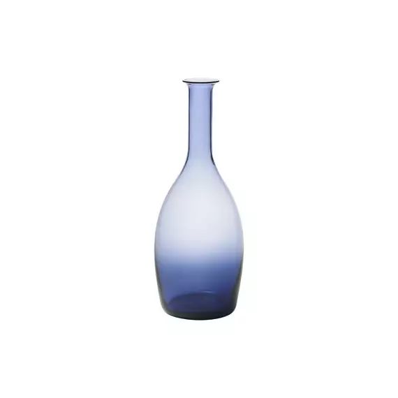 Carafe Vases en Verre, Verre soufflé bouche – Couleur Bleu – 10 x 10 x 29.5 cm