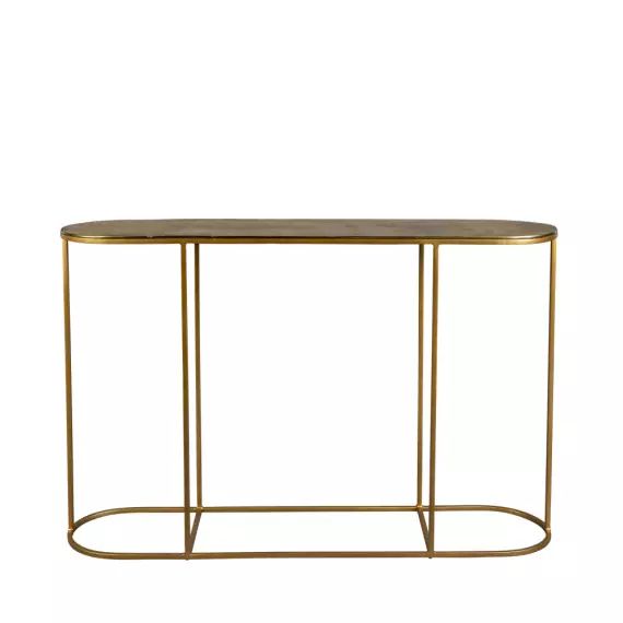 Zodiac – Console ovale en métal 121cm