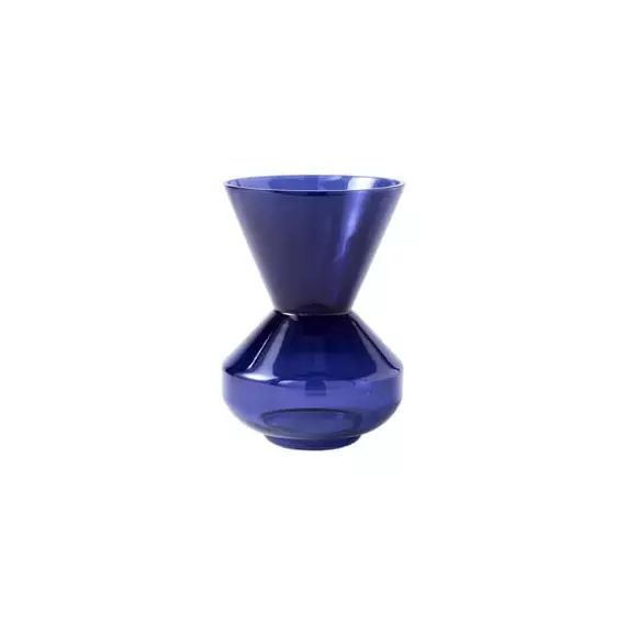 Vase Neck en Verre – Couleur Bleu – 37.8 x 37.8 x 40 cm