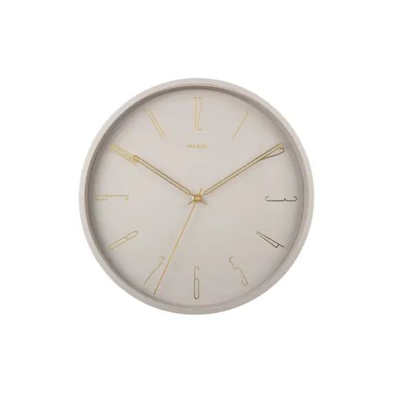 Horloge murale en métal gris diam 35cm