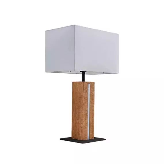 Lampe à poser en Textile Blanc