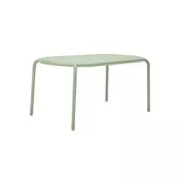 Table ovale Toní en Métal, Aluminium peinture poudre – Couleur Vert – 46.07 x 46.07 x 76 cm – Designer Erik  Stehmann