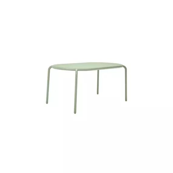 Table ovale Toní en Métal, Aluminium peinture poudre – Couleur Vert – 46.07 x 46.07 x 76 cm – Designer Erik  Stehmann
