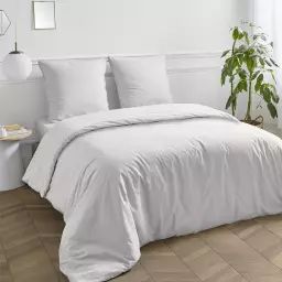 Housse de couette Blanc 240x220cm 57 fils