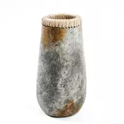 Vase en terre cuite antique gris H31