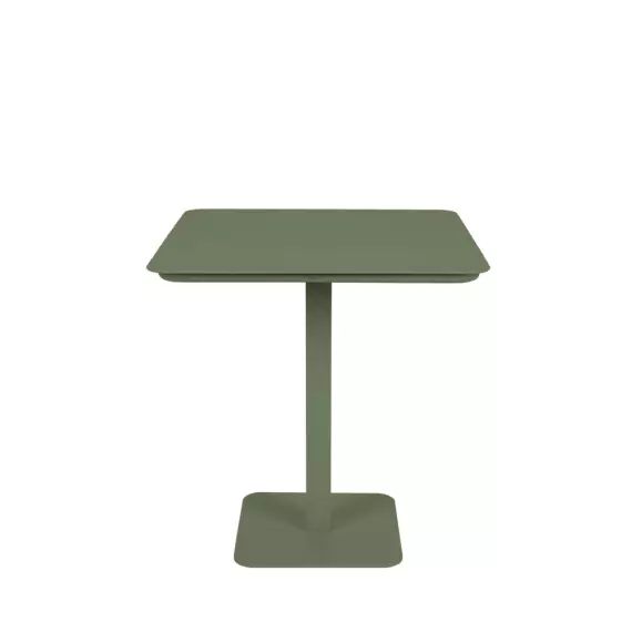 Vondel – Table à manger de jardin bistrot en métal 71x71cm – Couleur – Vert
