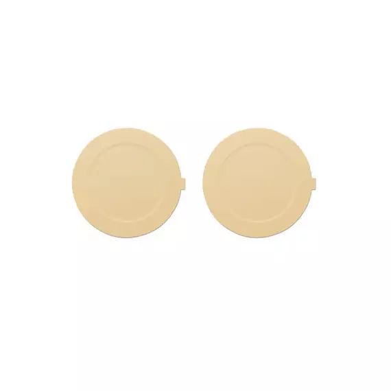 Set de table Accessoires table en Plastique, Silicone souple – Couleur Beige – 18.17 x 18.17 x 18.17 cm