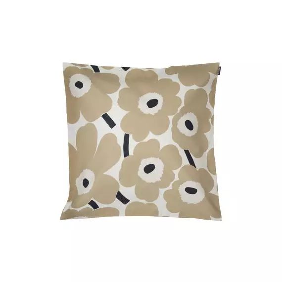 Housse de coussin Coussins en Tissu, Coton – Couleur Beige – 14.42 x 14.42 x 14.42 cm – Designer Kristina Isola
