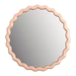 Miroir mural Miroirs & cadres en Plastique, Verre – Couleur Rose – 37.8 x 37.8 x 37.8 cm