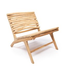 Chaise en teck naturel 1 place