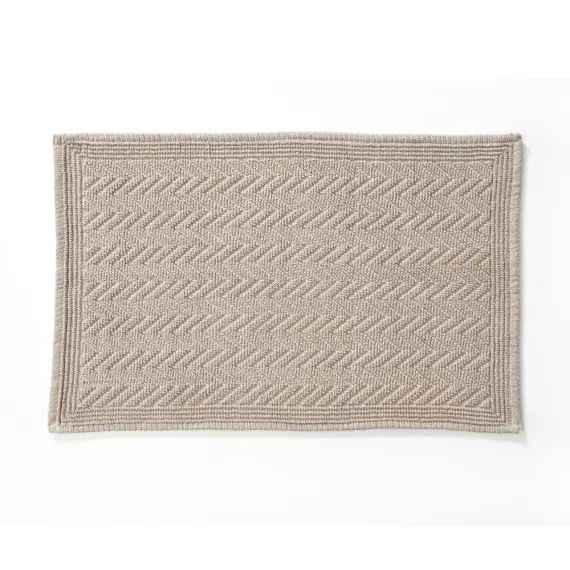 Tapis de bain marron 60×120 en coton