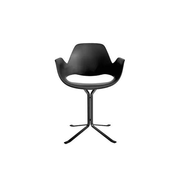 Fauteuil Falk en Plastique, Métal laqué époxy – Couleur Noir – 58.5 x 72.3 x 83 cm – Designer Thomas Pedersen