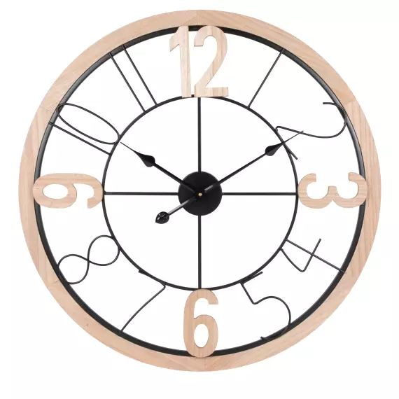 Horloge beige et noire D70