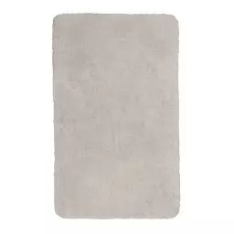 Tapis de bain microfibre très doux uni blanc crème 70×120