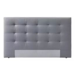 Tête de lit 165 cm CAPITON 3 polyuréthane coloris gris