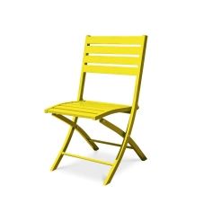 Chaise de jardin en aluminium jaune zinc