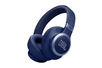 Casque audio Jbl Live 770 NC Bleu, Casque Circum-Auriculaire sans fil a reduction de bruit adaptative