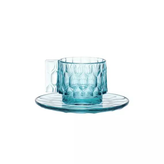 Tasse à café Jellies Family en Plastique, Technopolymère thermoplastique – Couleur Bleu – 19.83 x 19.83 x 5.5 cm – Designer Patricia Urquiola