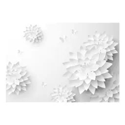 Papier peint fleurs orientales