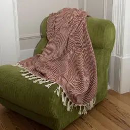 Plaid coton  130×170 tomette