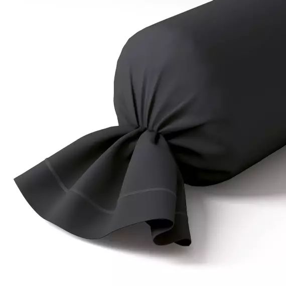 Taie de traversin percale 43×210 cm noir