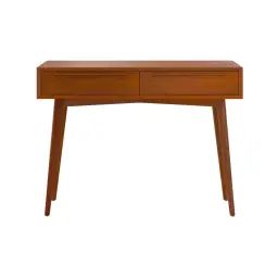 Console 2 tiroirs en teck