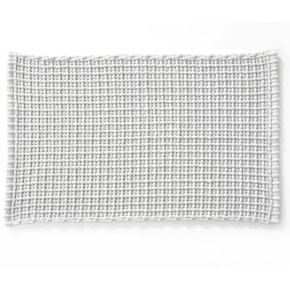 Tapis de bain blanc 50×80 en polyester